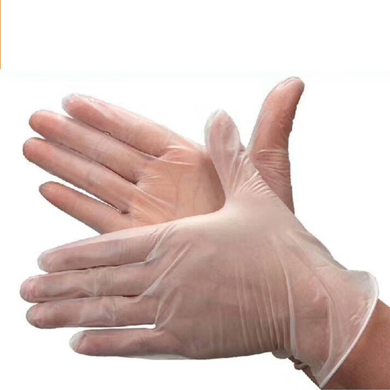 clear vinyl gloves